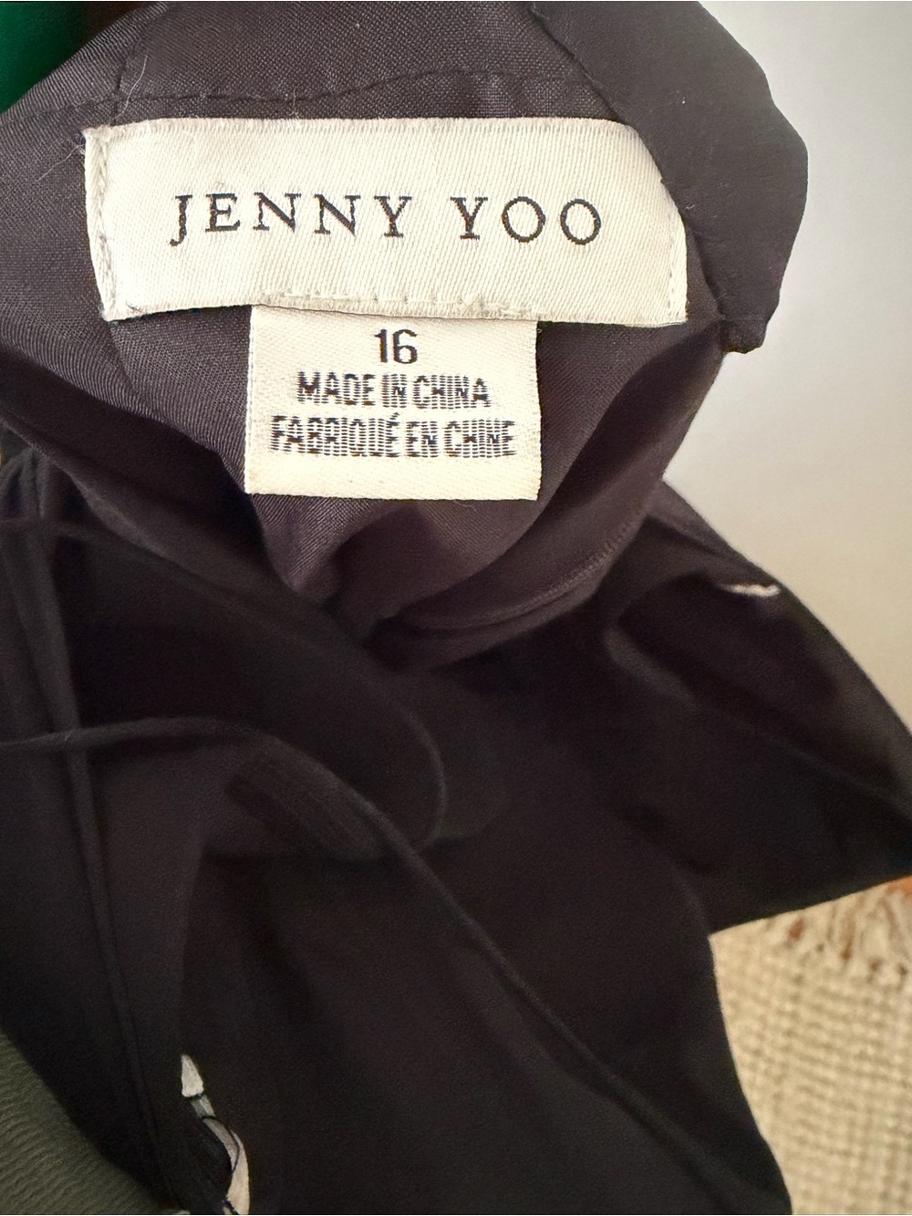 Jenny Yoo Black Spaghetti Strap Maxi Dress - Picture 4 of 4